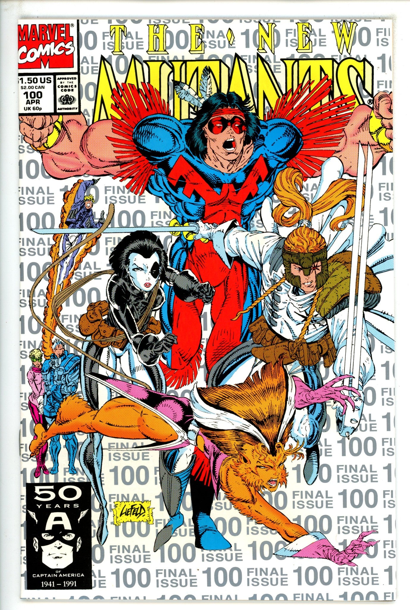 The New Mutants Vol 1 100 3Rd Print NM (1991)