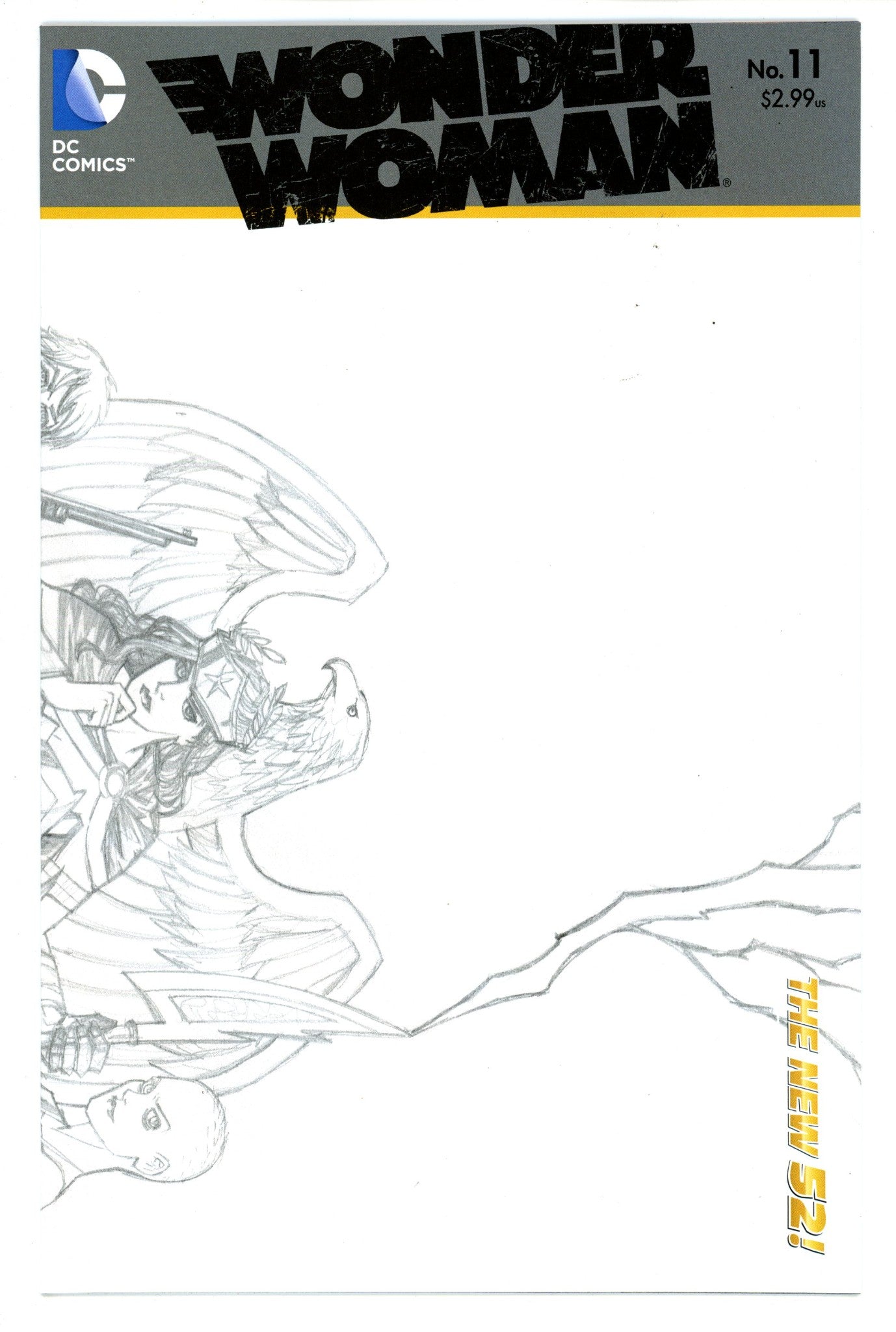 Wonder Woman Vol 4 11 High Grade (2012) Chiang Sketch Incentive Variant 