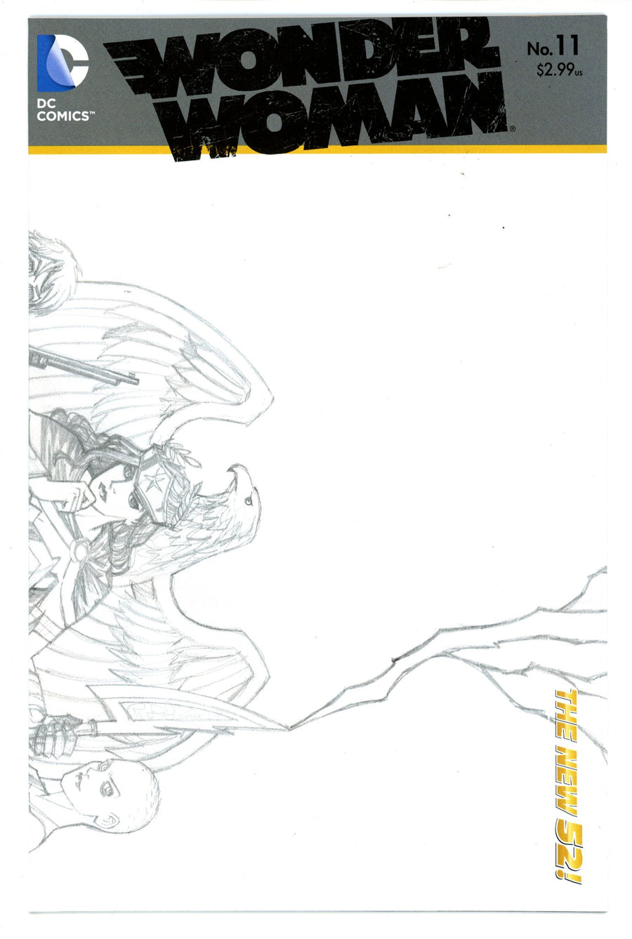 Wonder Woman Vol 4 11 High Grade (2012) Chiang Sketch Incentive Variant 