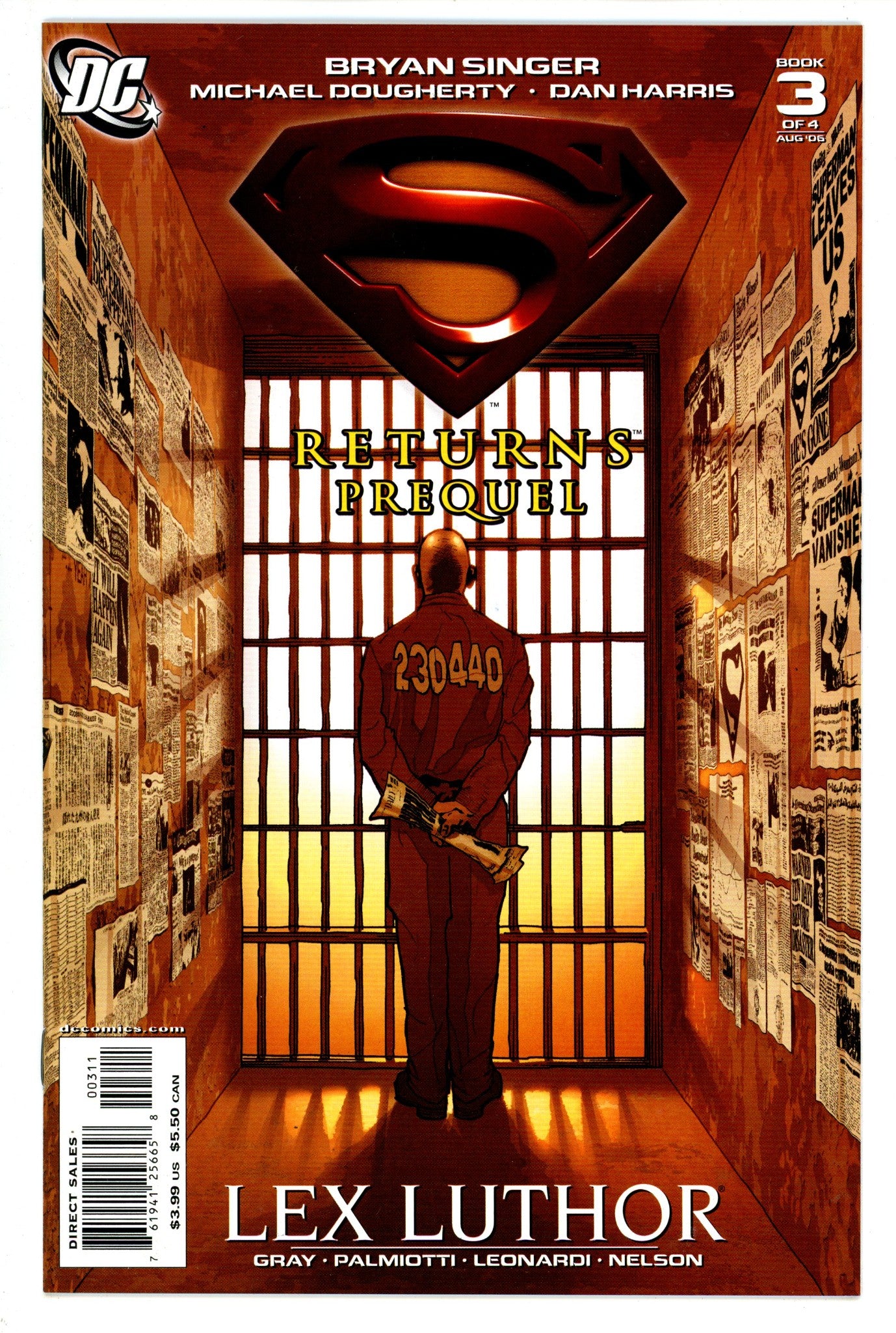 Superman Returns Prequel  3  High Grade  (2006)   