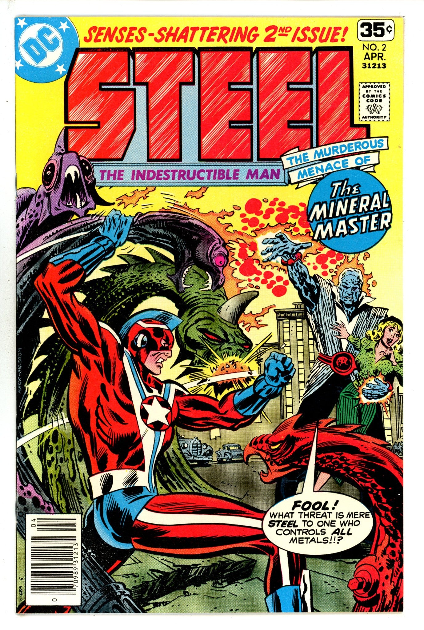 Steel, the Indestructible Man 2 NM- (1978)