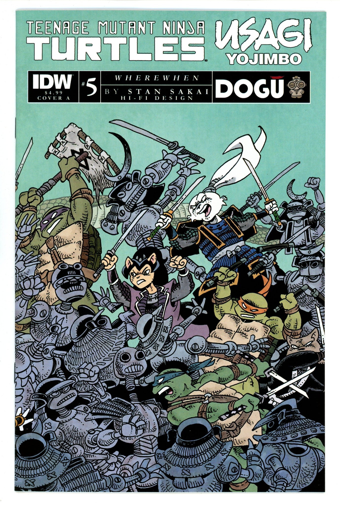 Teenage Mutant Ninja Turtles / Usagi Yojimbo: Wherewhen 5 High Grade (2023) 