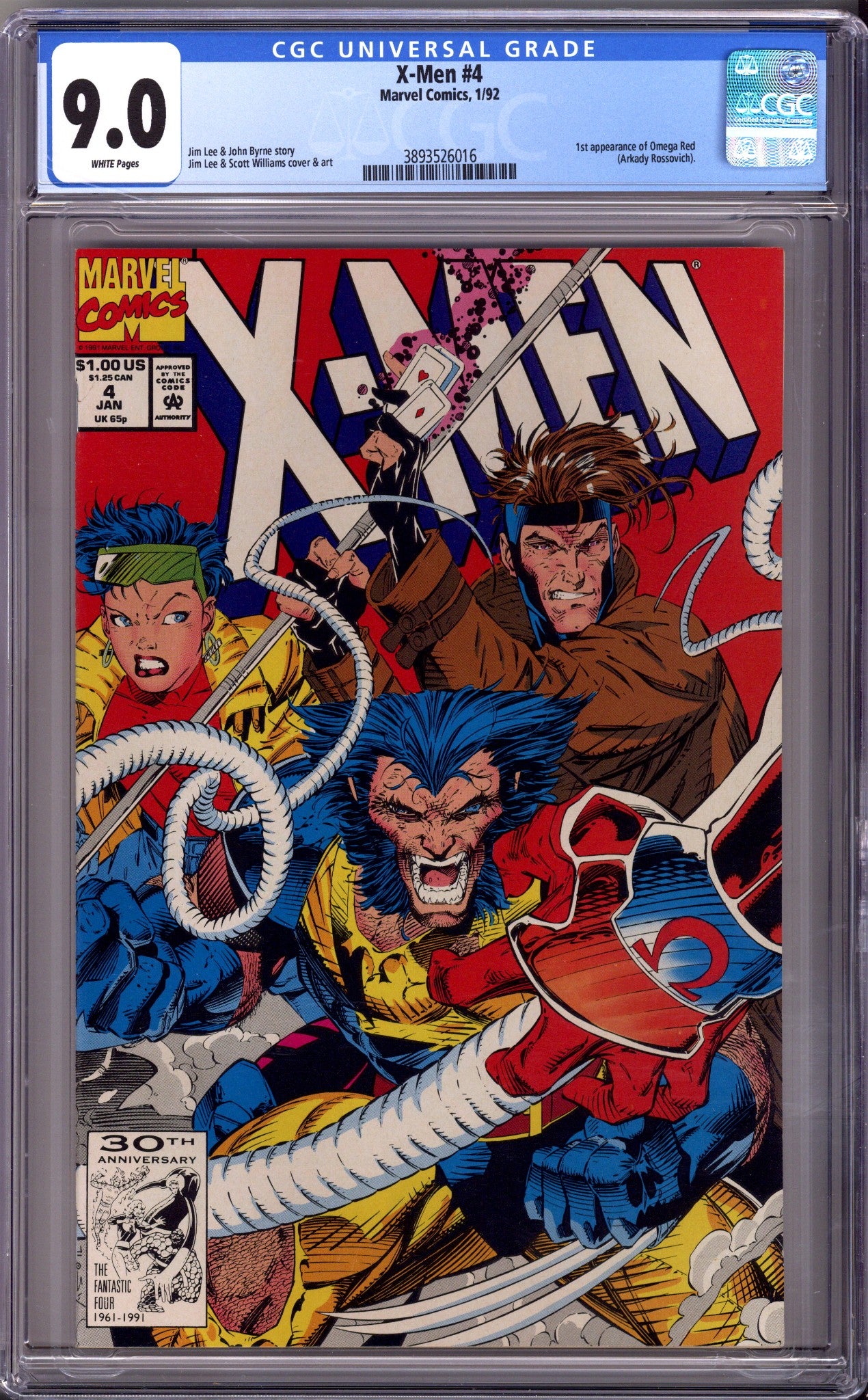 X-Men Vol 1 4 CGC 9.0 (VF/NM) (1992) 
