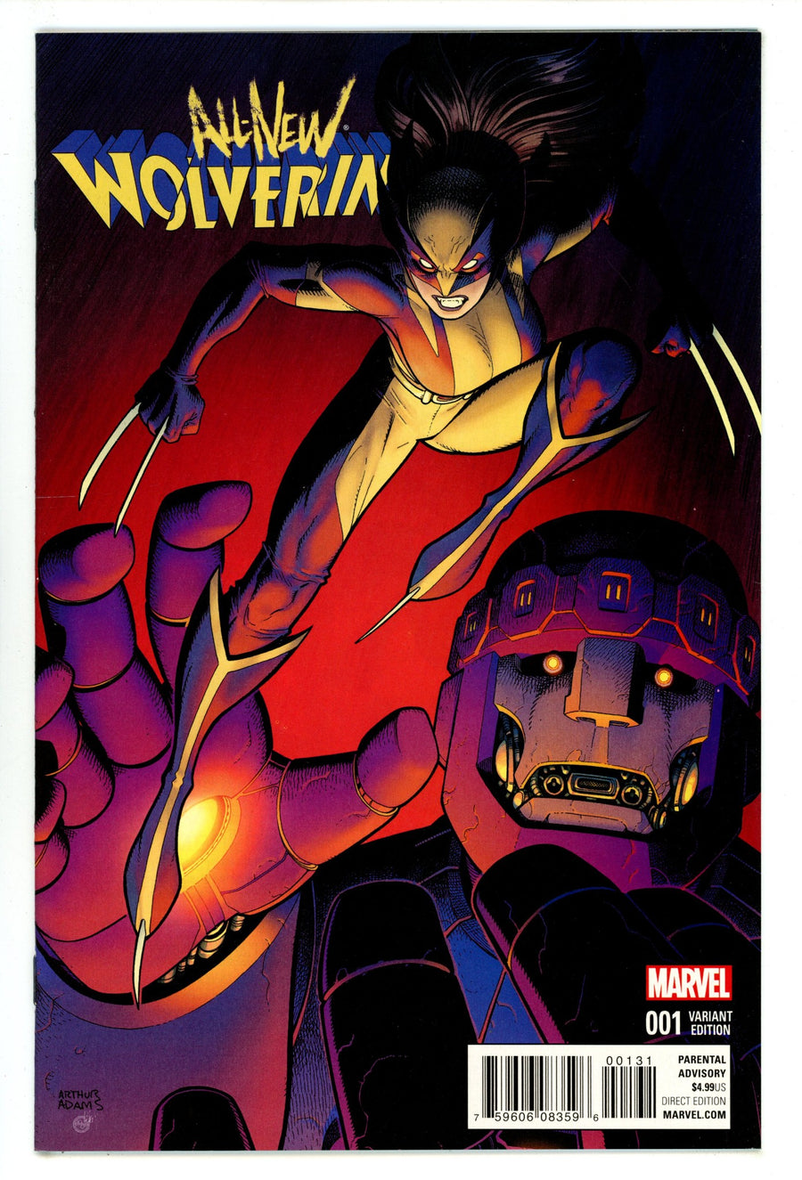 All-New Wolverine 1 VF/NM (9.0) (2016) Adams Incentive Variant 