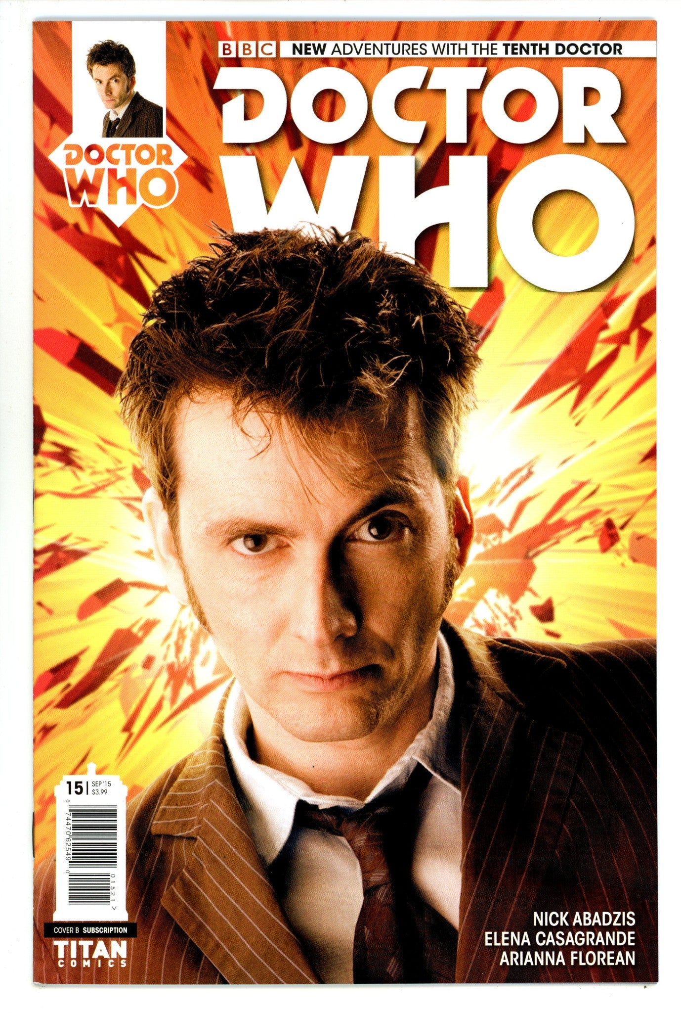 Doctor Who: The Tenth Doctor 15 High Grade (2015) Photo Variant 