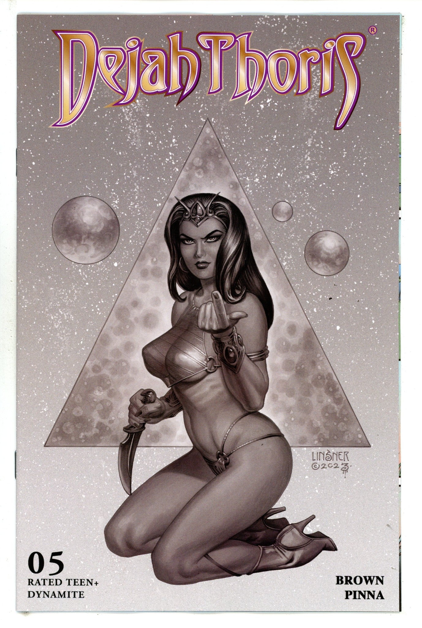 Dejah Thoris Vol 4 5 Linsner B&W Incentive Variant (2023)