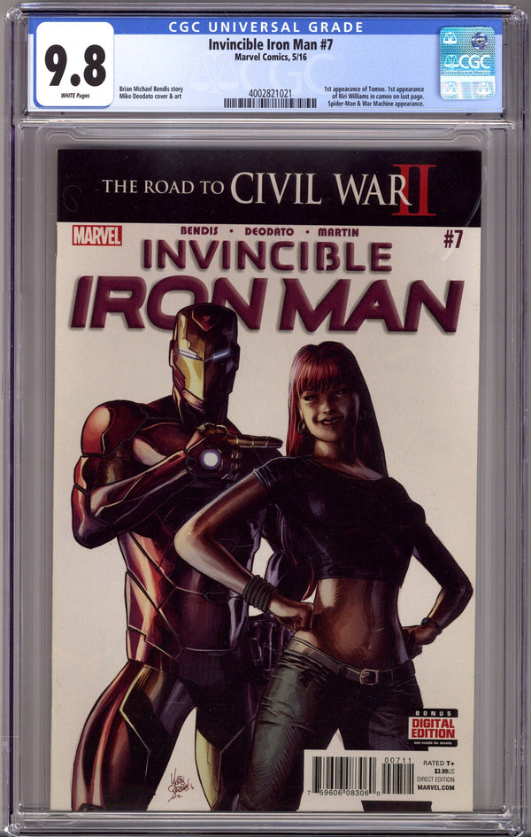Invincible Iron Man Vol 2 7 CGC 9.8 (NM/M) (2016)
