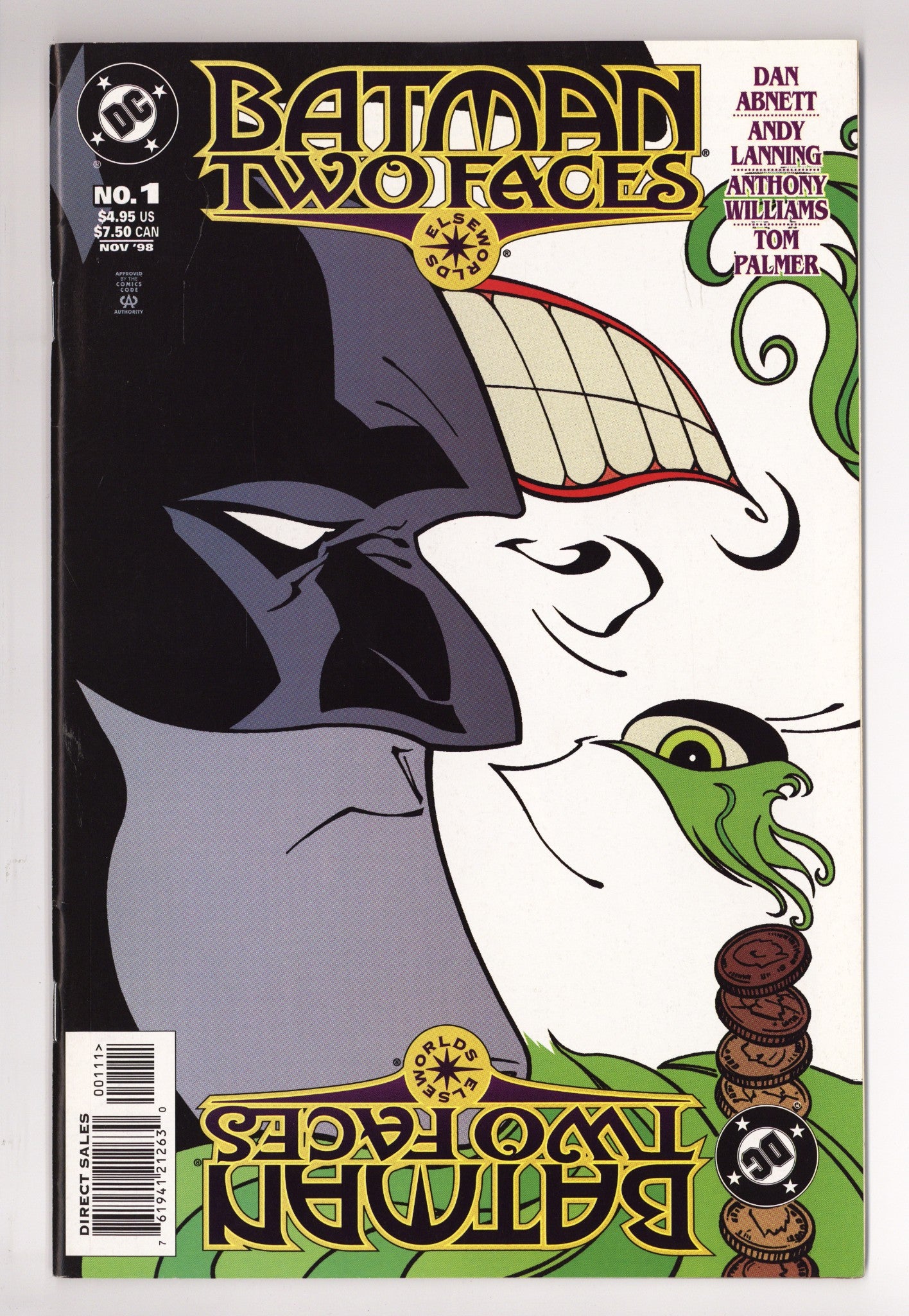 Batman: Two Faces 1 Mid Grade (1998) 