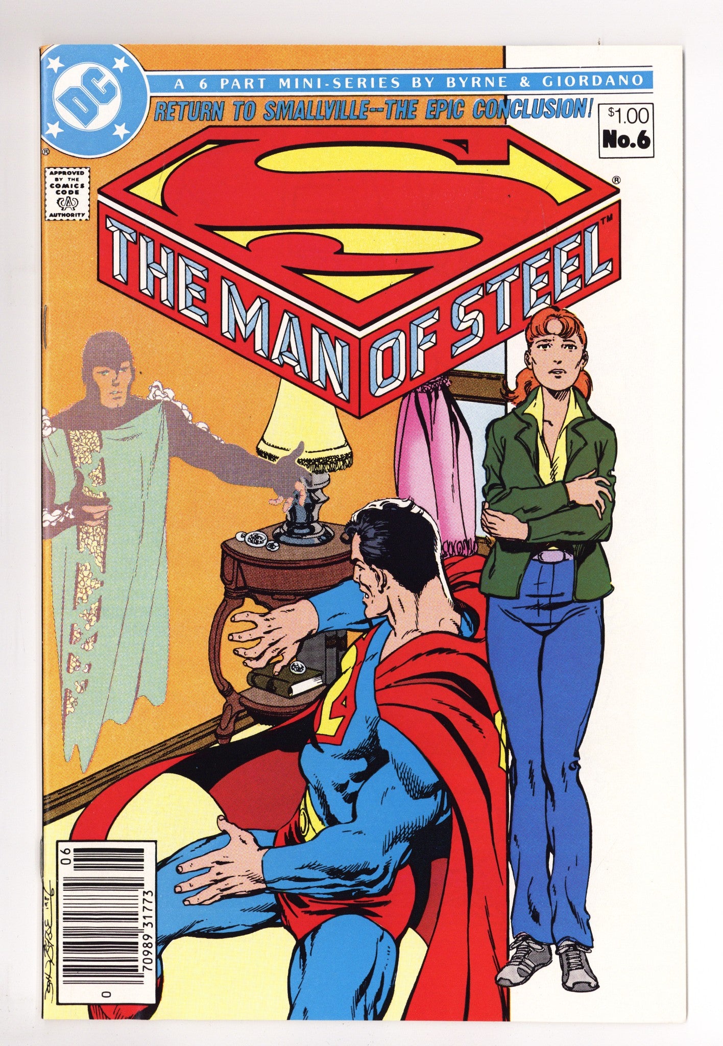 The Man of Steel Vol 1 6 VF (8.0) (1986) Canadian Price Variant 