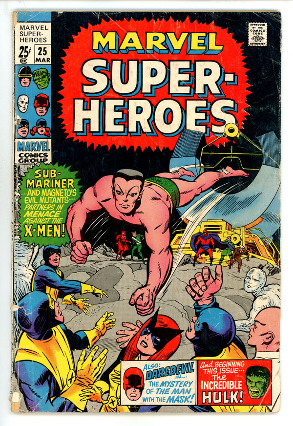 Marvel Super-Heroes Vol 1 25 GD/VG (3.0) (1970)