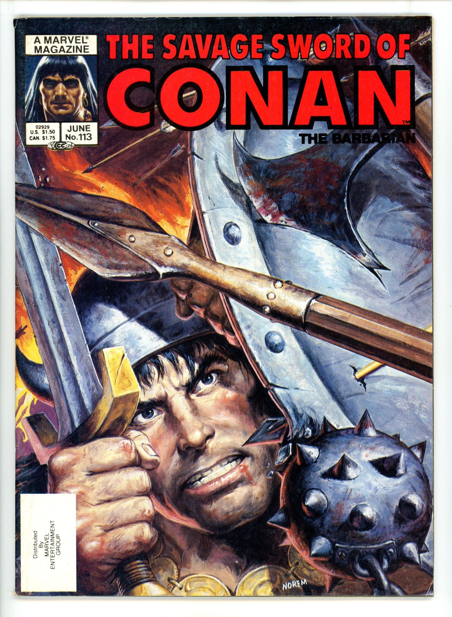 The Savage Sword of Conan Vol 1 113 Mid Grade (1985) 