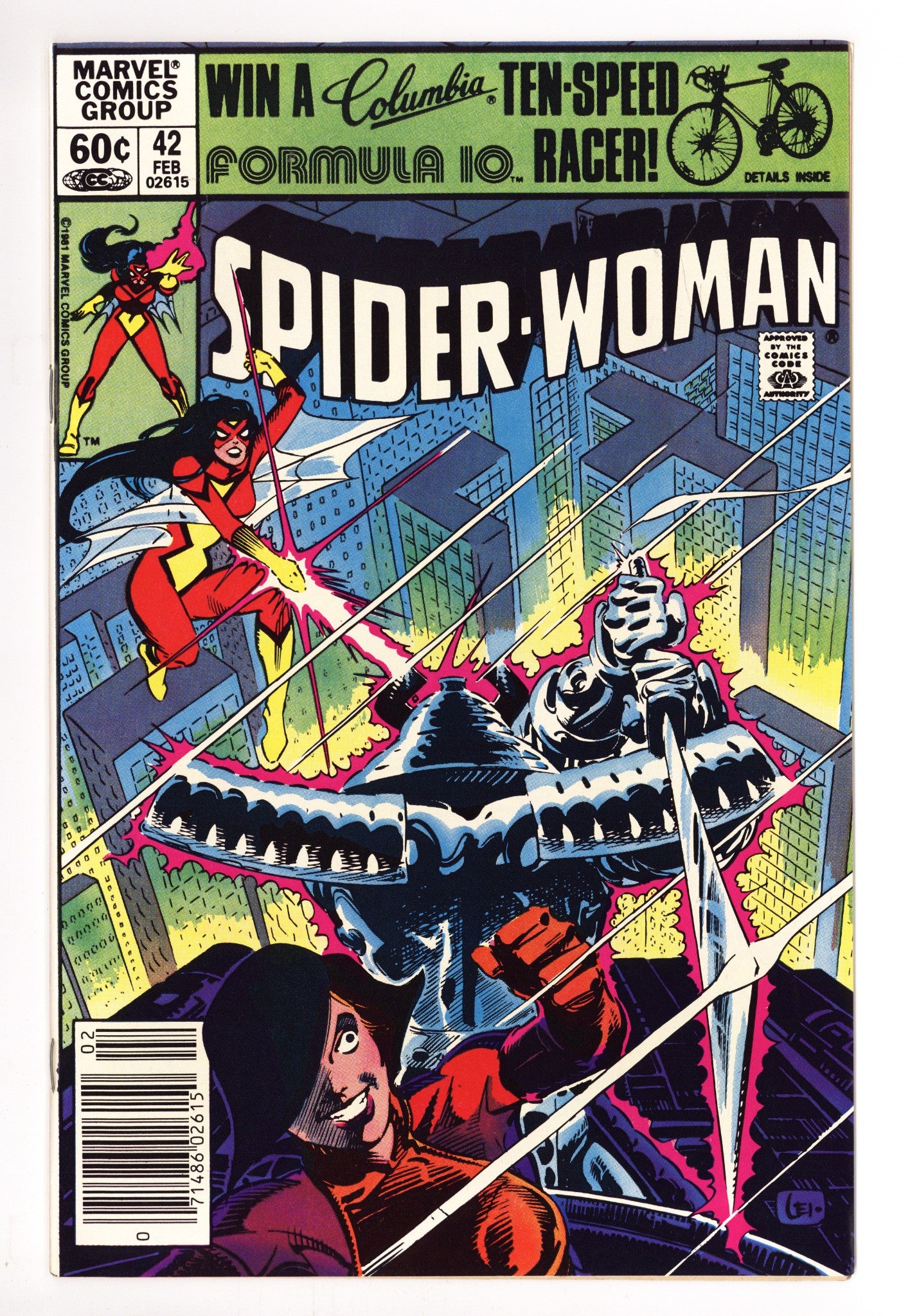 Spider-Woman Vol 1 42 VF+ (8.5) (1982) Newsstand 