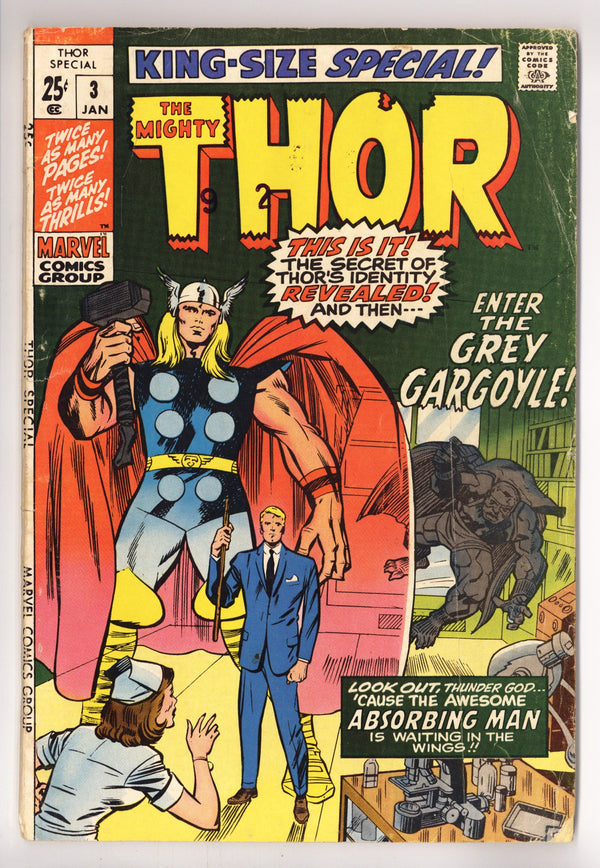 Thor Annual Vol 1 3 VG- (3.5) (1971)