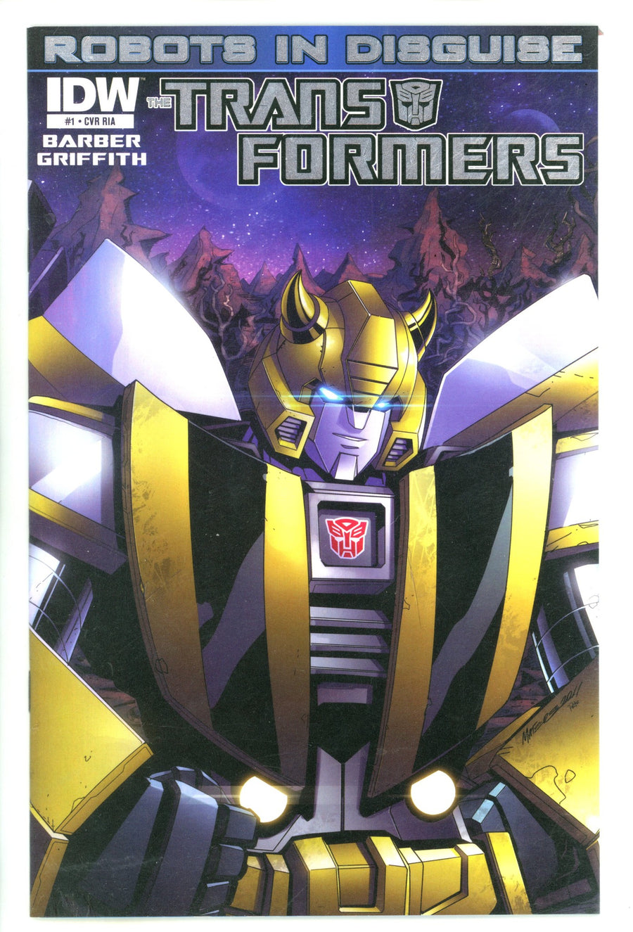 The Transformers: Robots in Disguise  1  VF (8.0)  (2012) Matere Silver Foil  Incentive Variant  