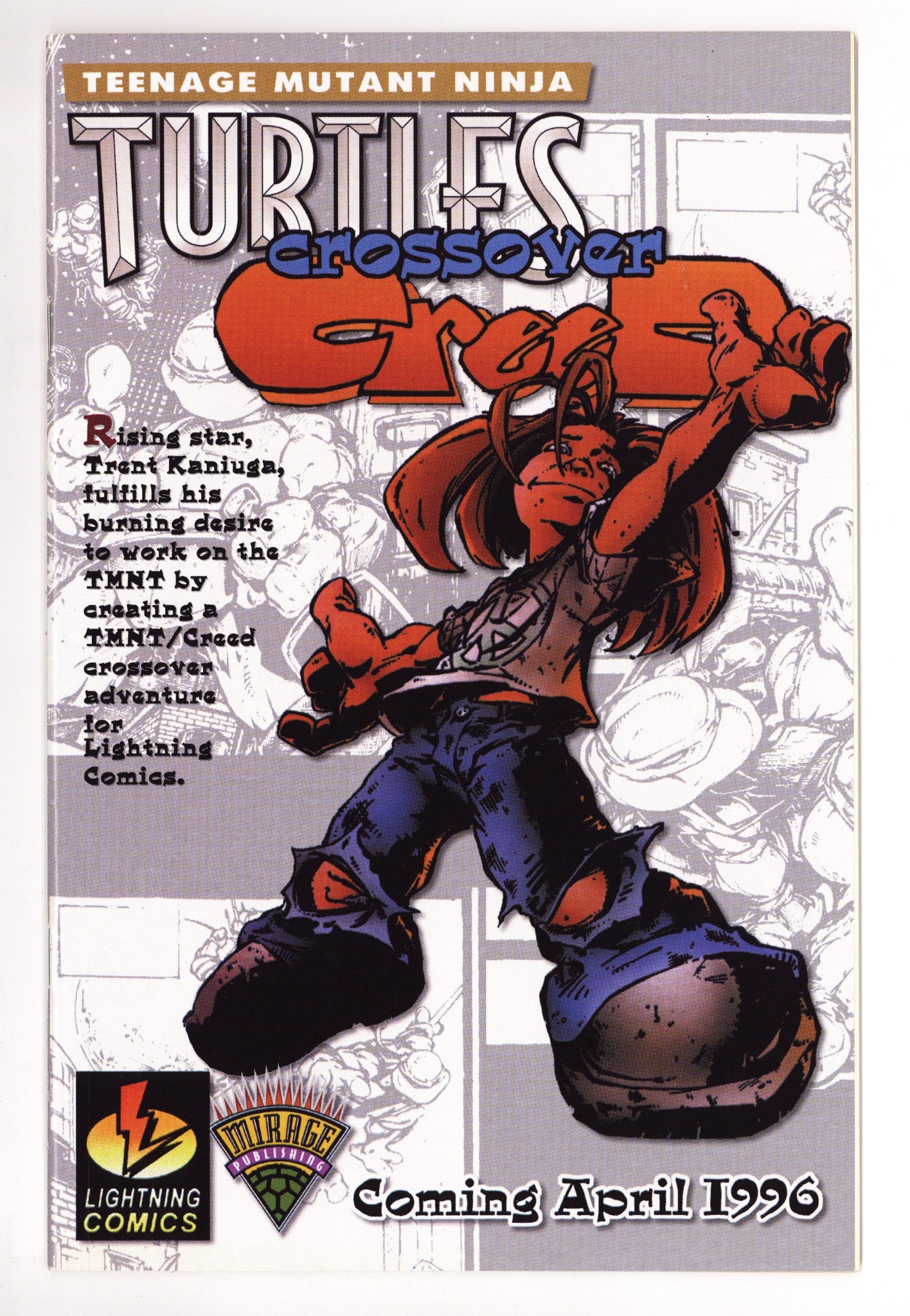 Teenage Mutant Ninja Turtles Vol 2 13  VF (8.0) Error, Cover Backwards  (1995)        