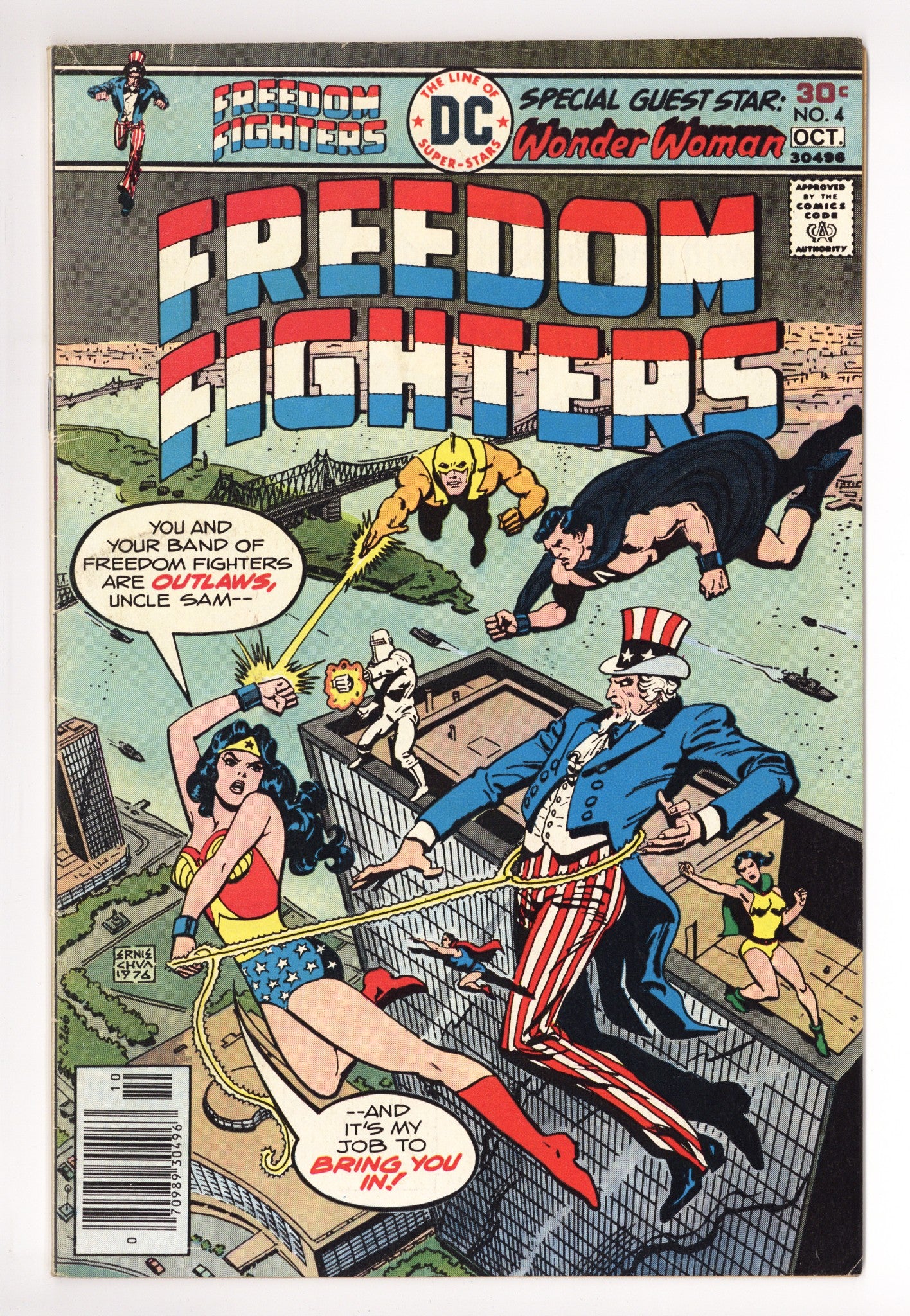 Freedom Fighters Vol 1 4 Mid Grade (1976) 