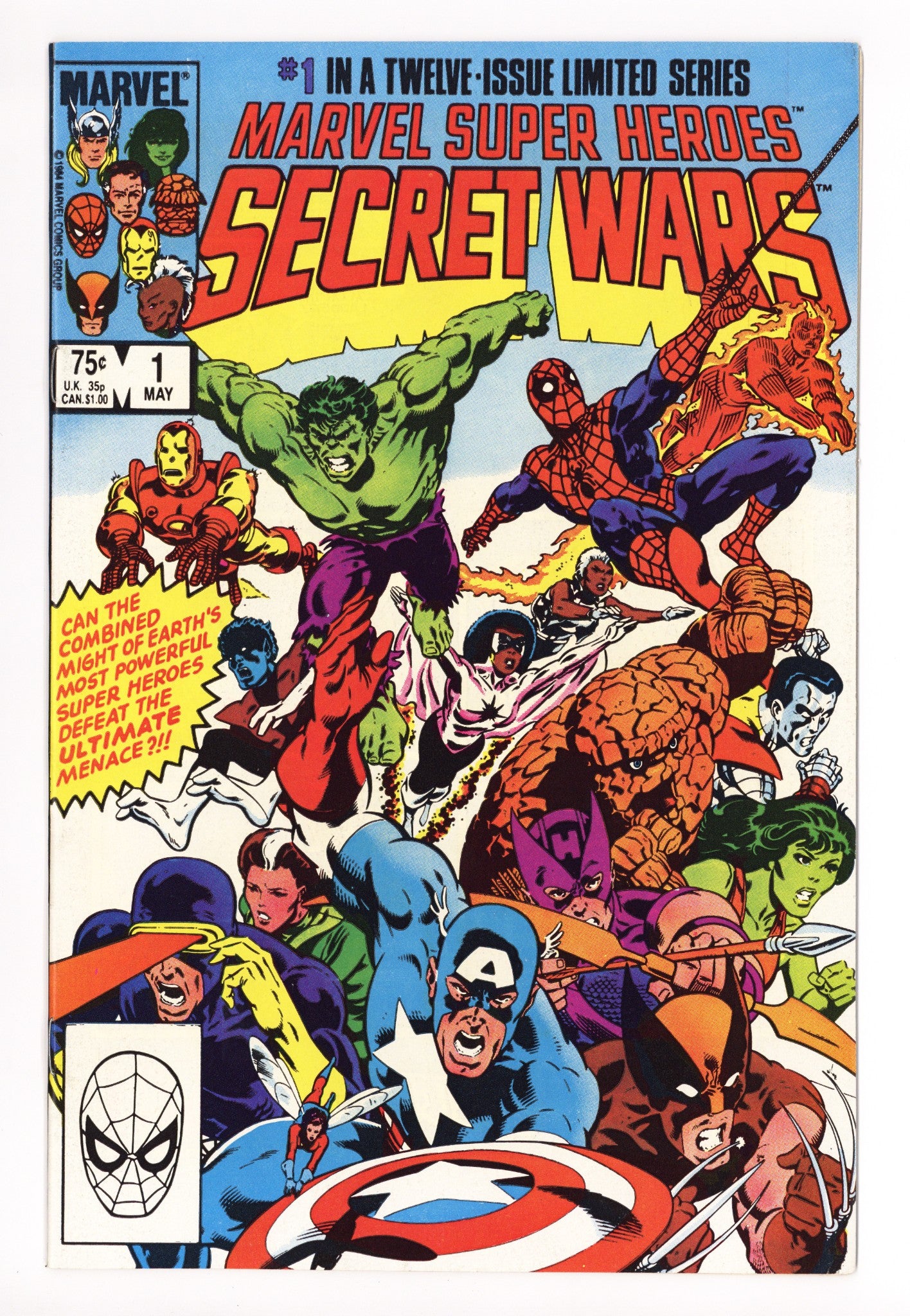 Marvel Super-Heroes Secret Wars 1 VF/NM (9.0) (1984) 