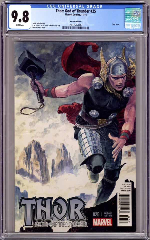 Thor: God of Thunder 25 CGC 9.8 (NM/M) (2014) Manara Incentive Variant