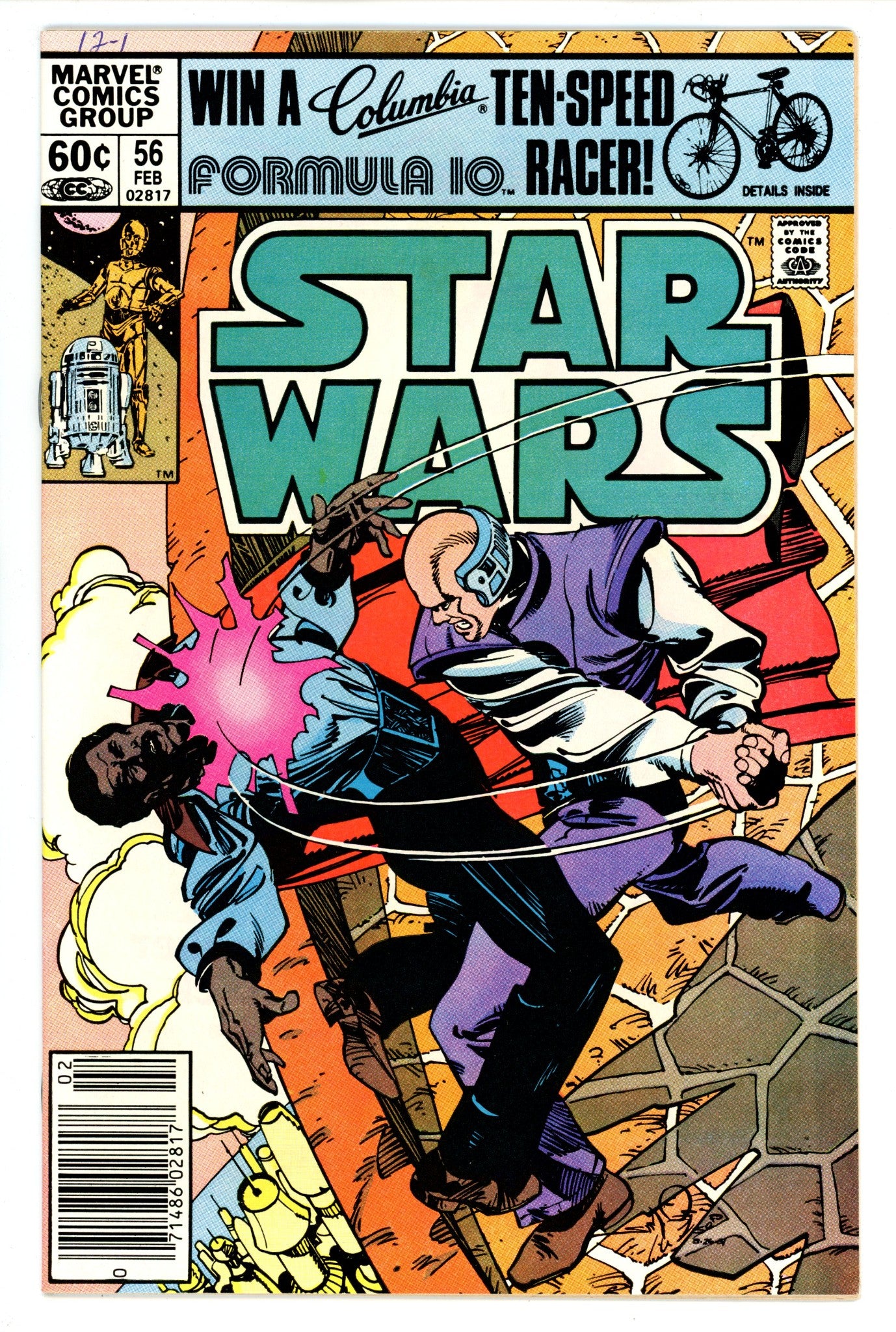 Star Wars Vol 1 56 VF+ (8.5) (1982) Newsstand 