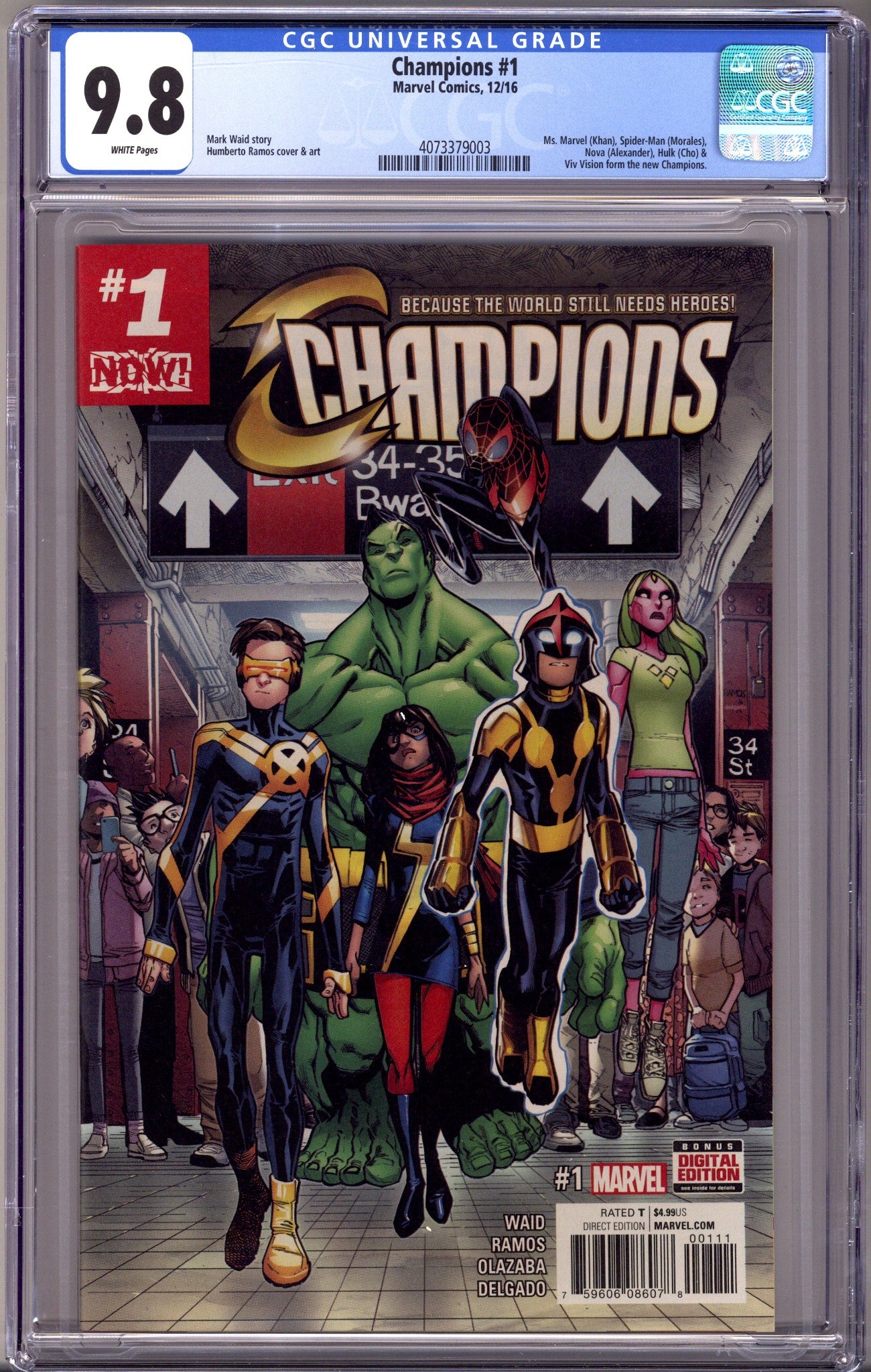 Champions Vol 2 1 CGC 9.8 (NM/M) (2016) 