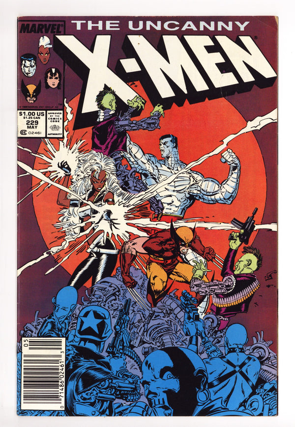The Uncanny X-Men Vol 1 229 Mid Grade (1988) Newsstand