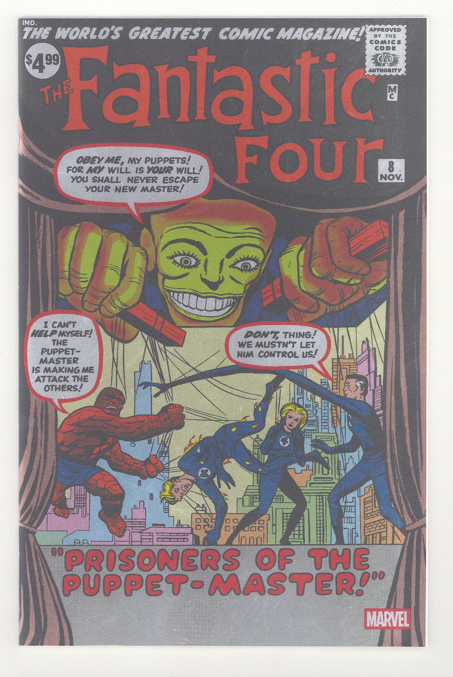 Fantastic Four Vol 1 8 Kirby Facsimile Foil Variant (2025)