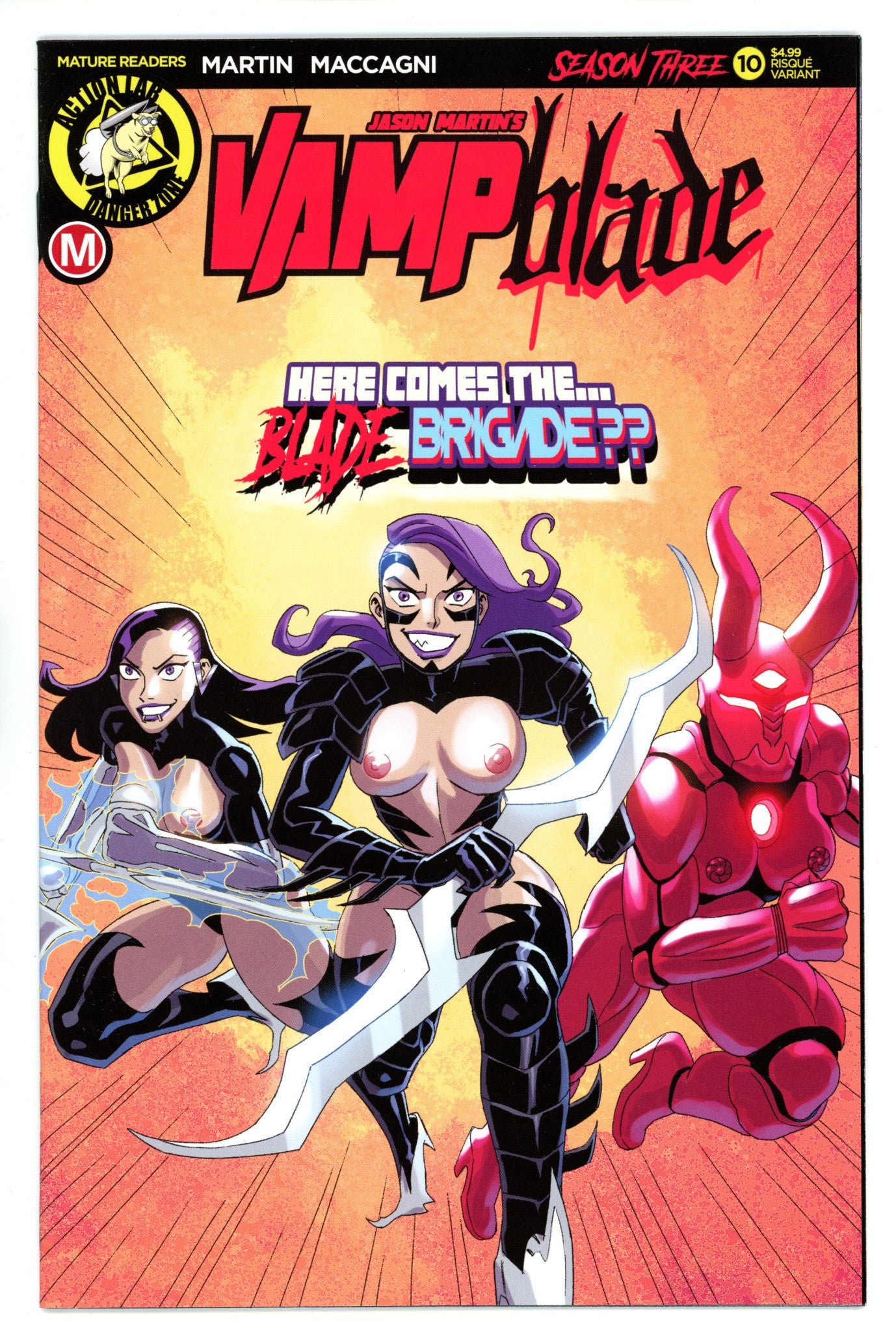 Vampblade Season 3 10 NM- (9.2) (2019) Maccagni Risque Variant 