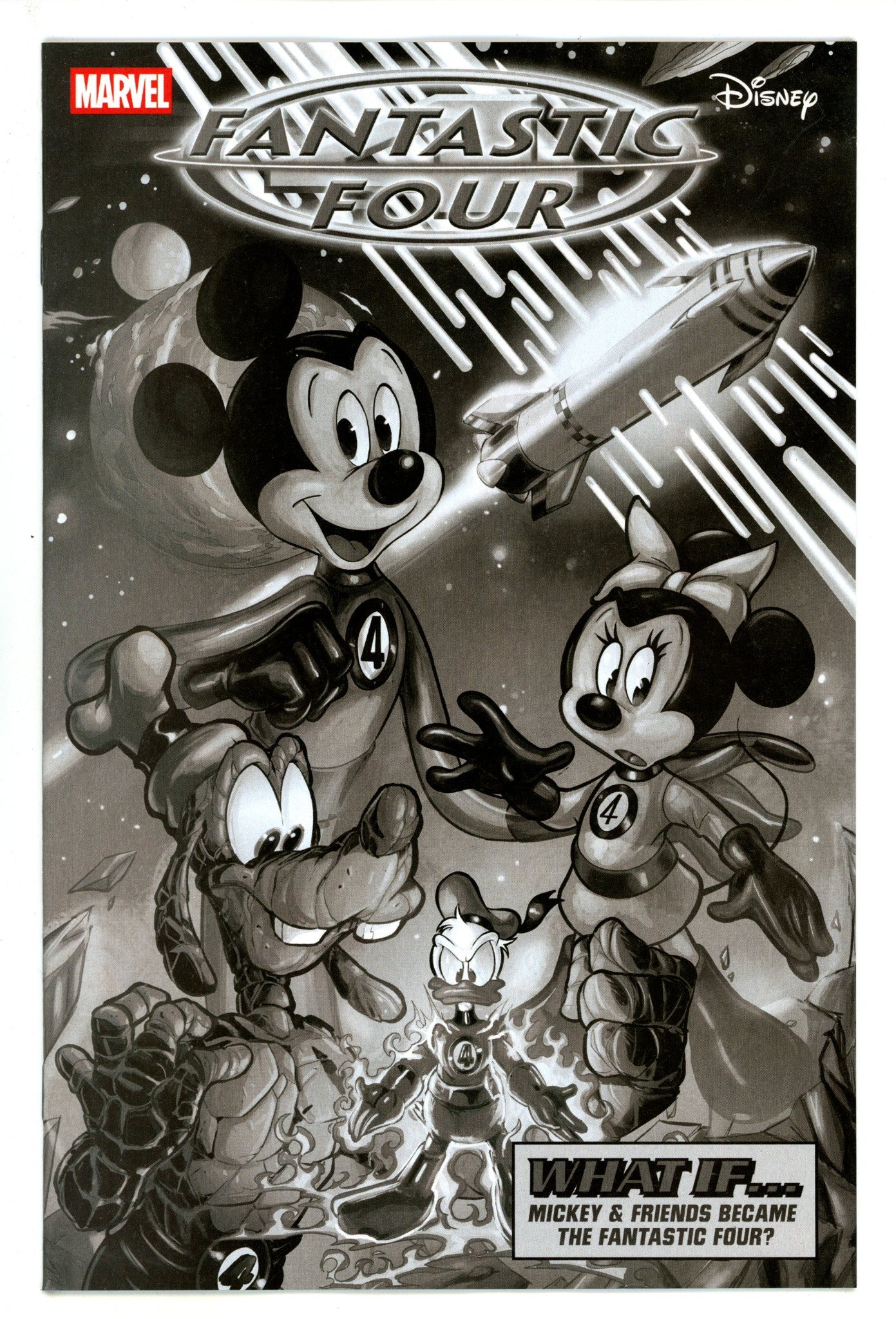 Fantastic Four Vol 7 30 Cangialosi B&W Incentive Variant NM- (2025)