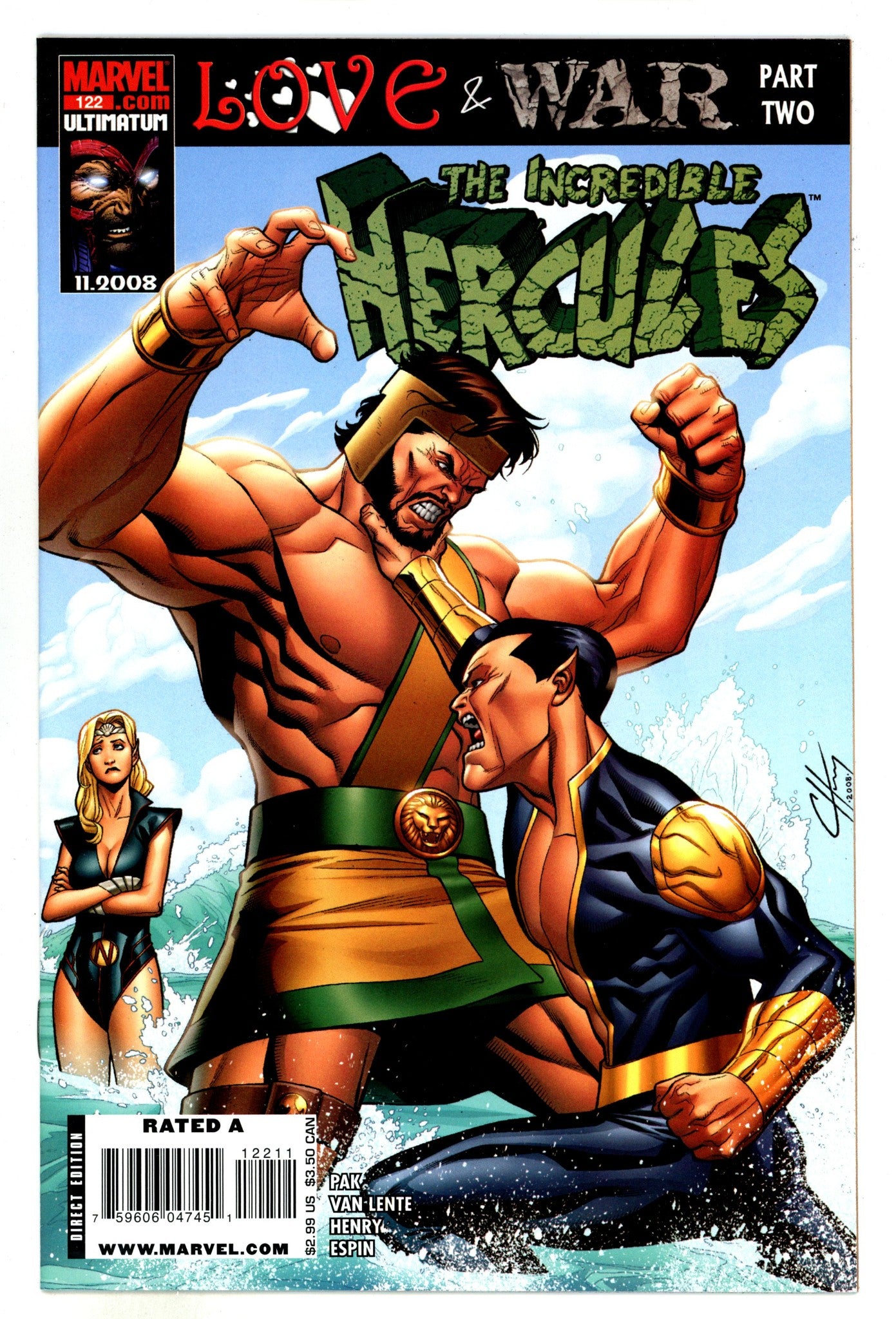 Incredible Hercules 122 High Grade (2008) 