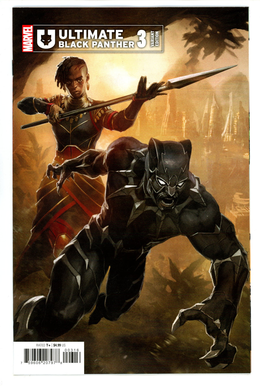 Ultimate Black Panther 3 VF/NM (9.0) (2024) Srisuwan Incentive Variant 