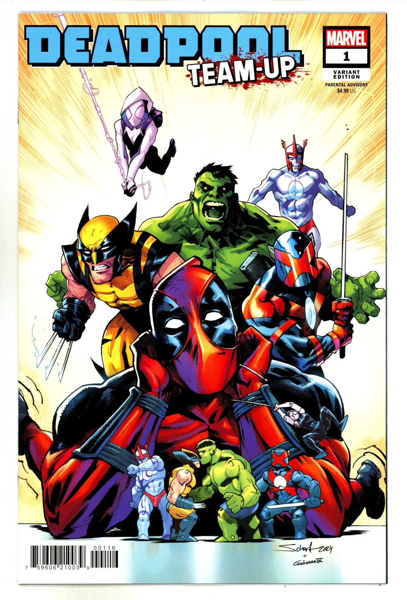 Deadpool Team-Up 1 Scharf Incentive Variant NM (2024)
