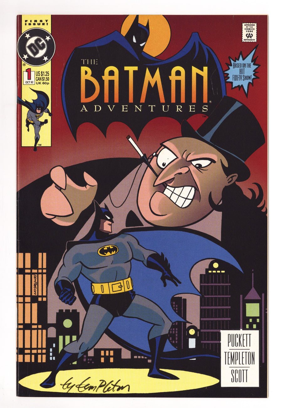 The Batman Adventures Vol 1 1 VF+ (8.5) (1992) Signed x1 Cover Ty Templeton 
