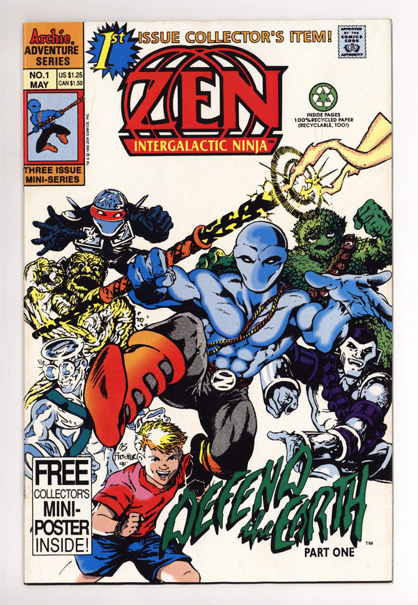 Zen Intergalactic Ninja Vol 3 1 Mid Grade (1992)