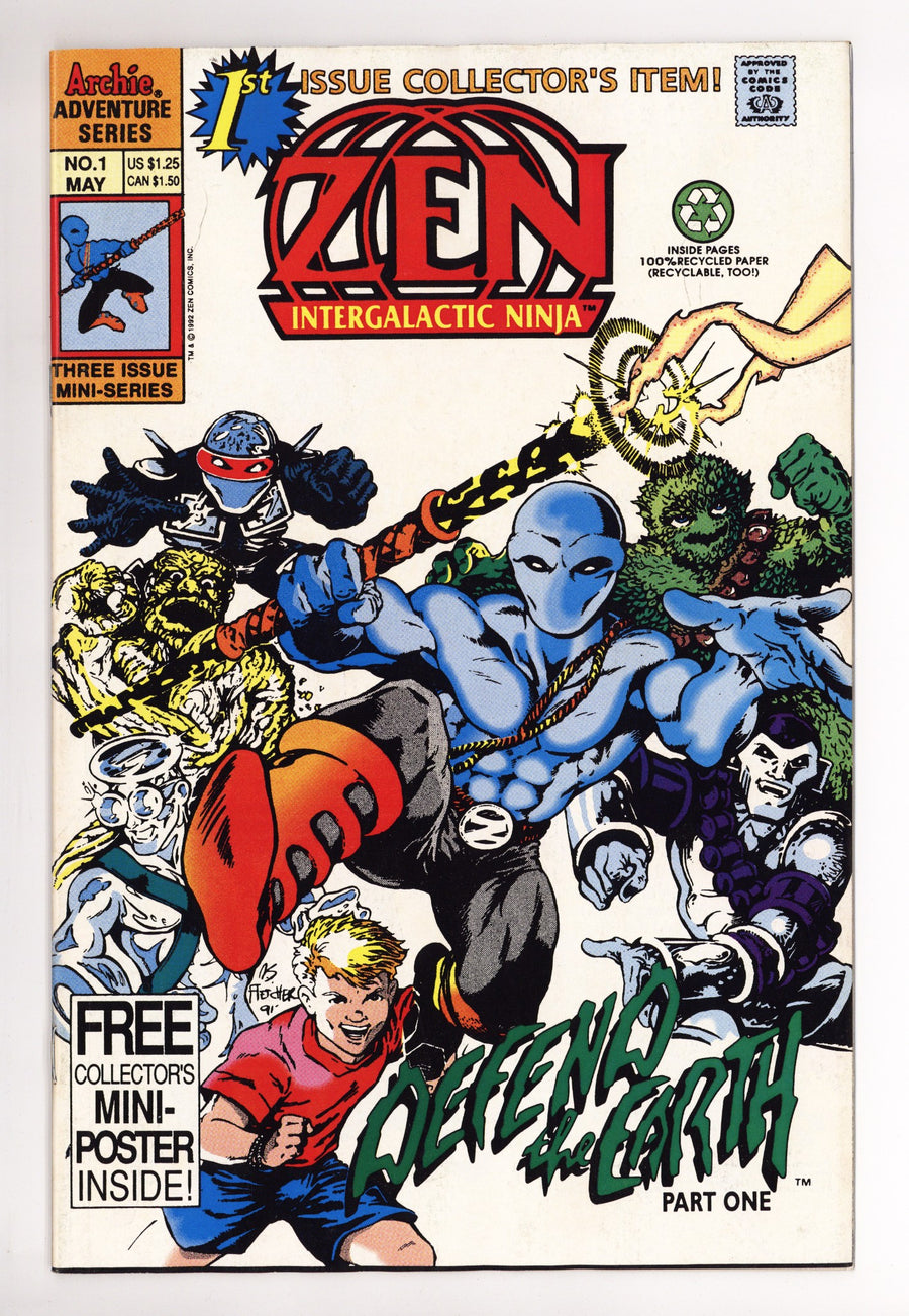 Zen Intergalactic Ninja Vol 3 1 Mid Grade (1992) 
