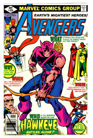 The Avengers Vol 1 189 VF (8.0) (1979)