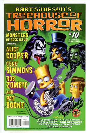 Treehouse of Horror 10 VF+ (8.5) (2004) Signed x1 Cover Ken Wheaton