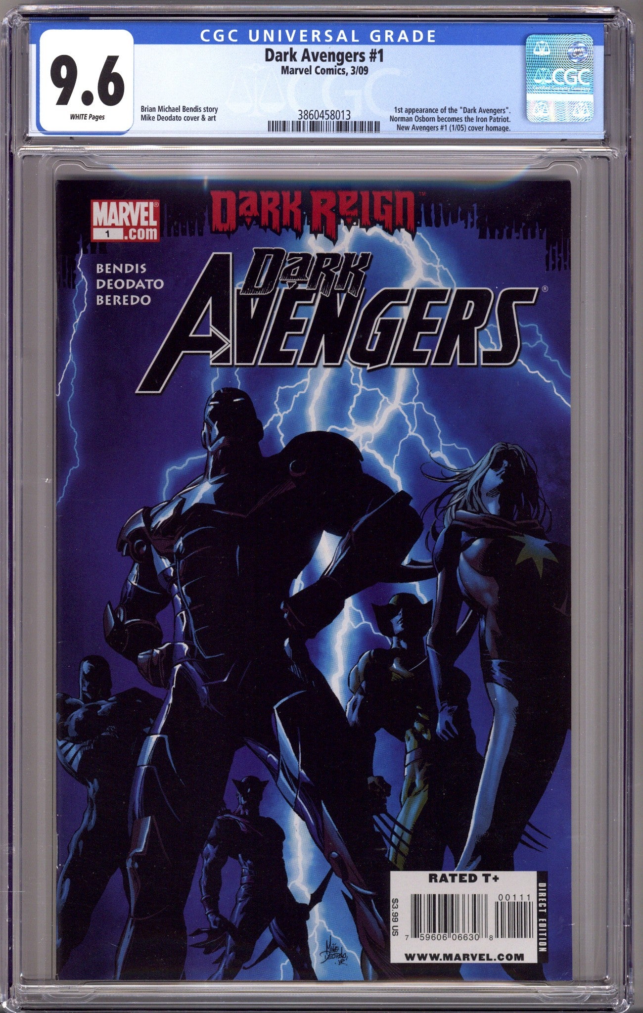 Dark Avengers 1 CGC 9.6 (NM+) (2009)
