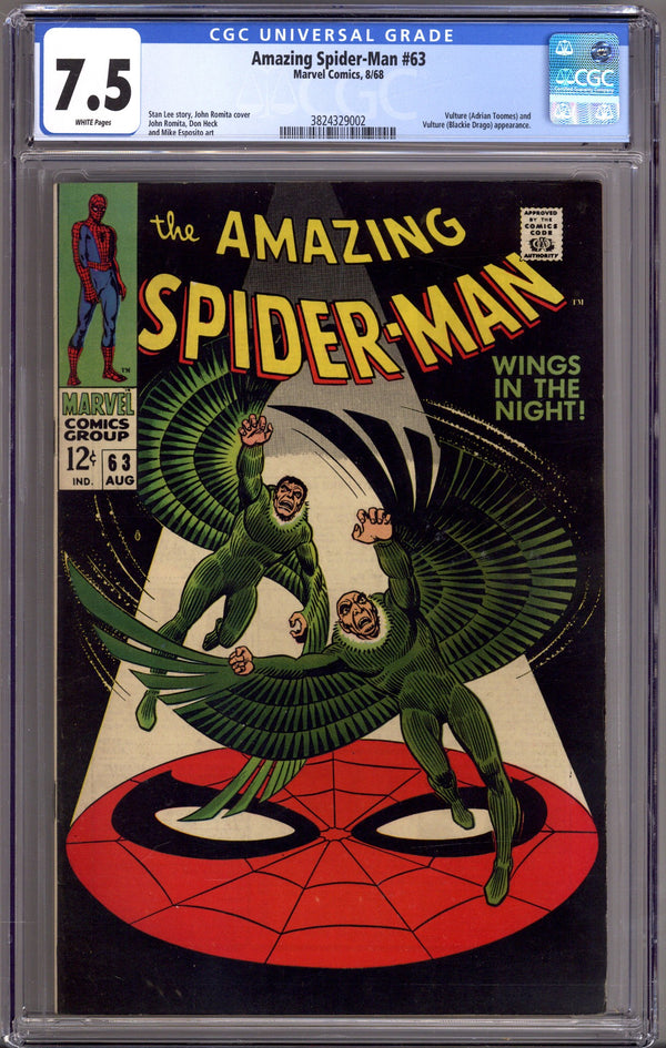 The Amazing Spider-Man Vol 1 63 CGC 7.5 (VF-) (1968)