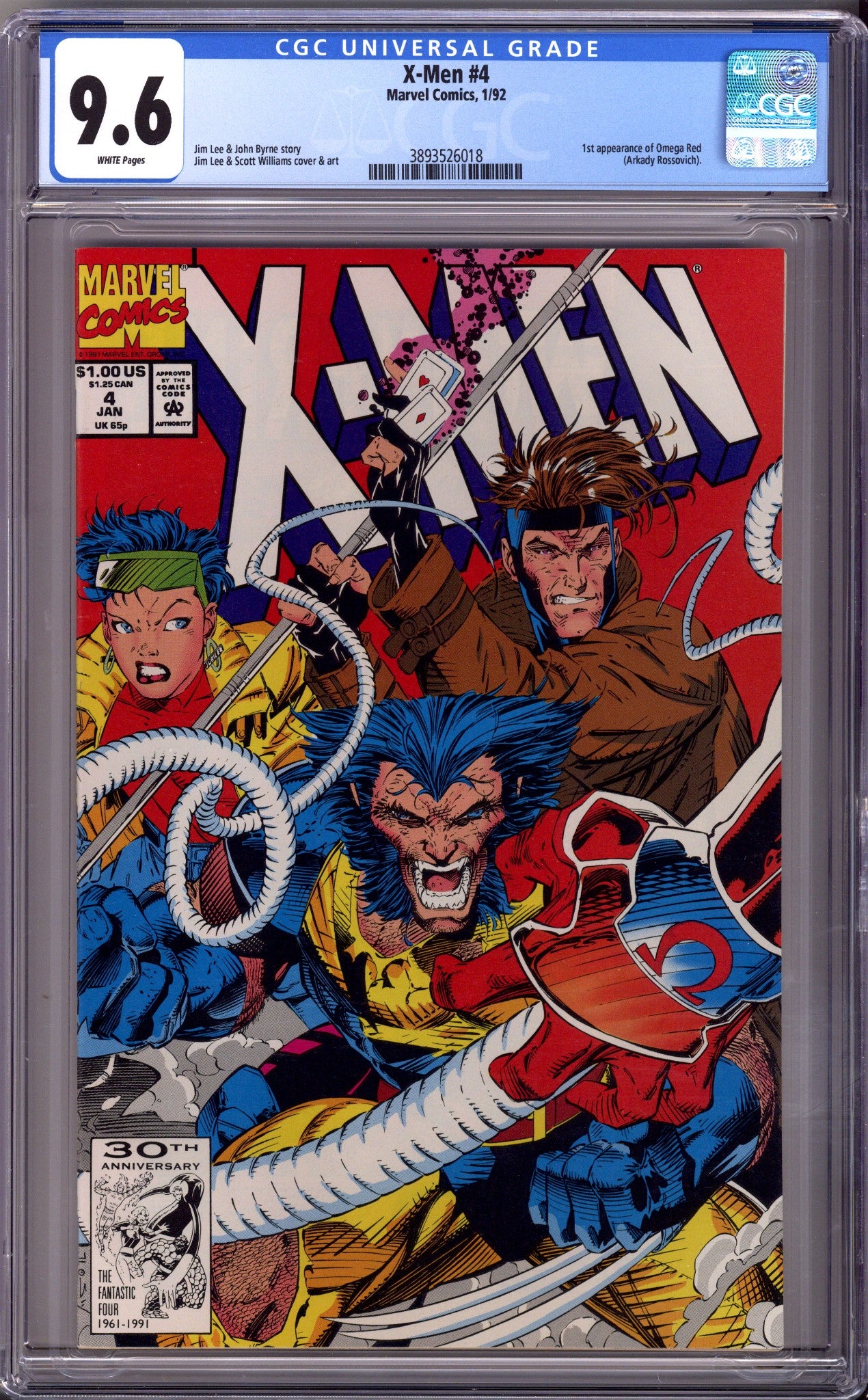 X-Men Vol 1 4 CGC 9.6 (NM+) (1992) 