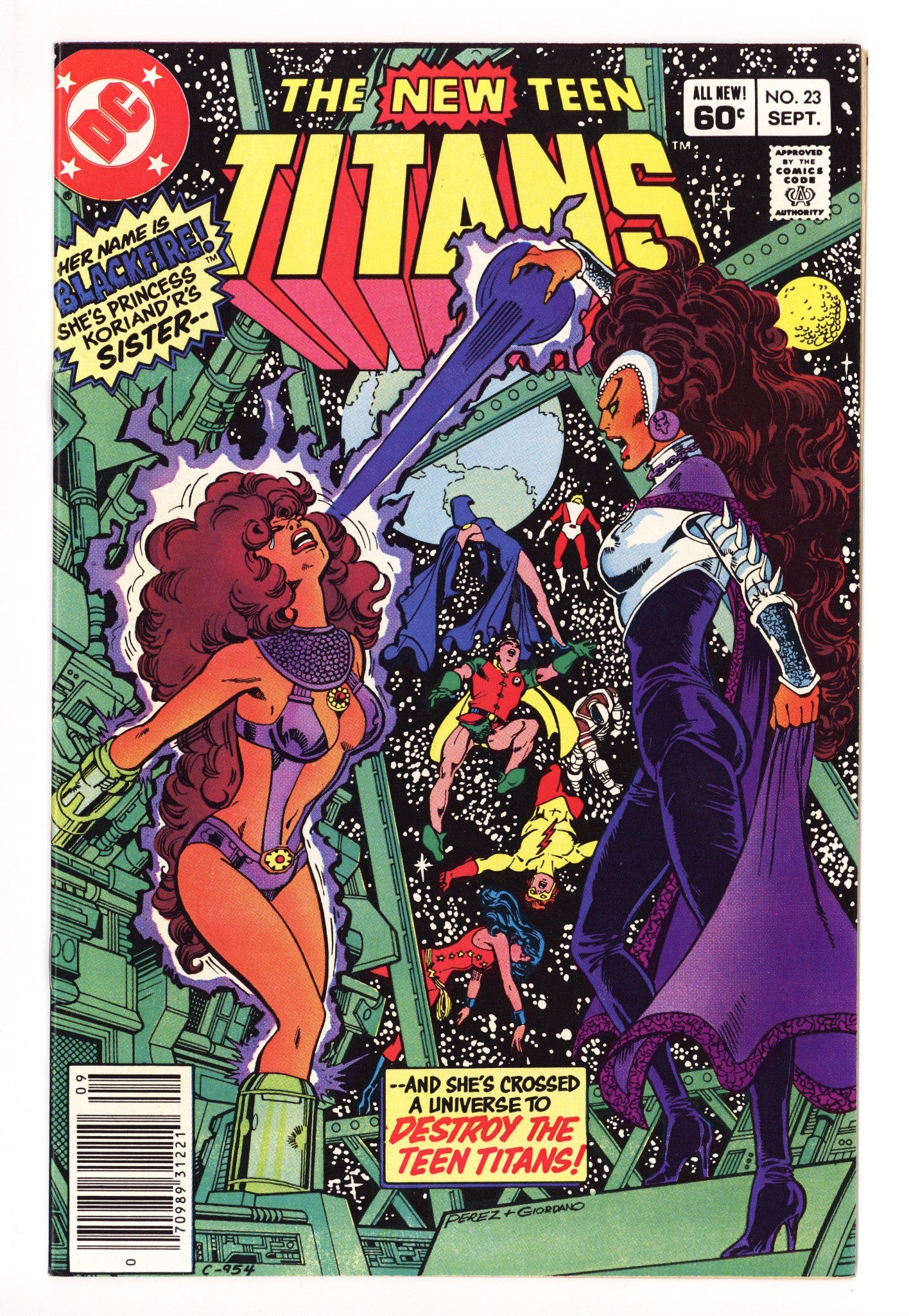 The New Teen Titans Vol 1 23 VF (8.0) (1982) Newsstand 