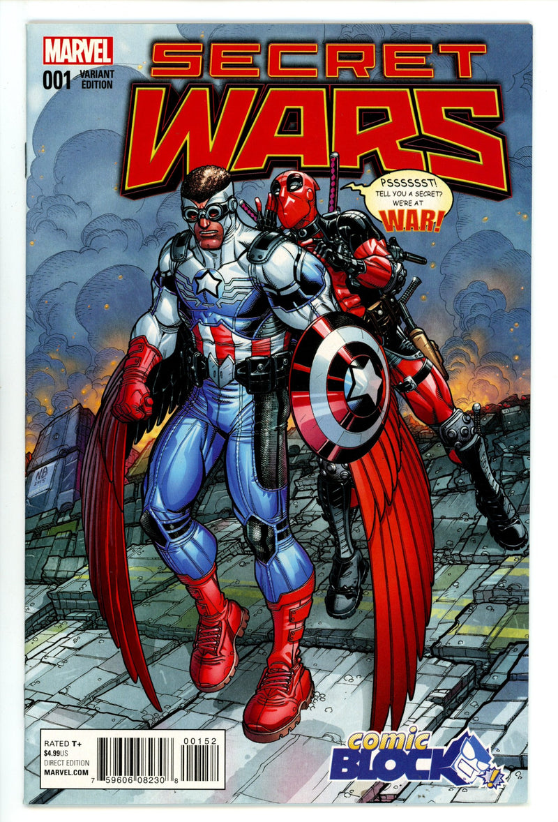 Secret Wars 1 VF (8.0) (2015) Bradshaw Comic Block Exclusive Variant 