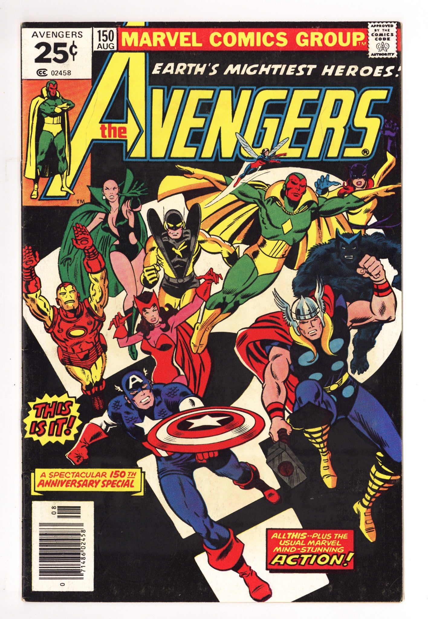 The Avengers Vol 1 150 FN/VF (7.0) (1976) 