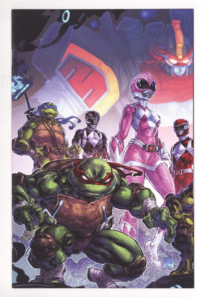 Mighty Morphin Power Rangers / Teenage Mutant Ninja Turtles II 1 High Grade (2023) II Virgin Connecting Exclusive Variant