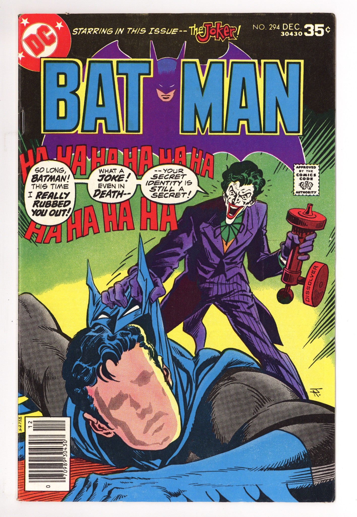 Batman Vol 1 294 FN (6.0) (1977) 