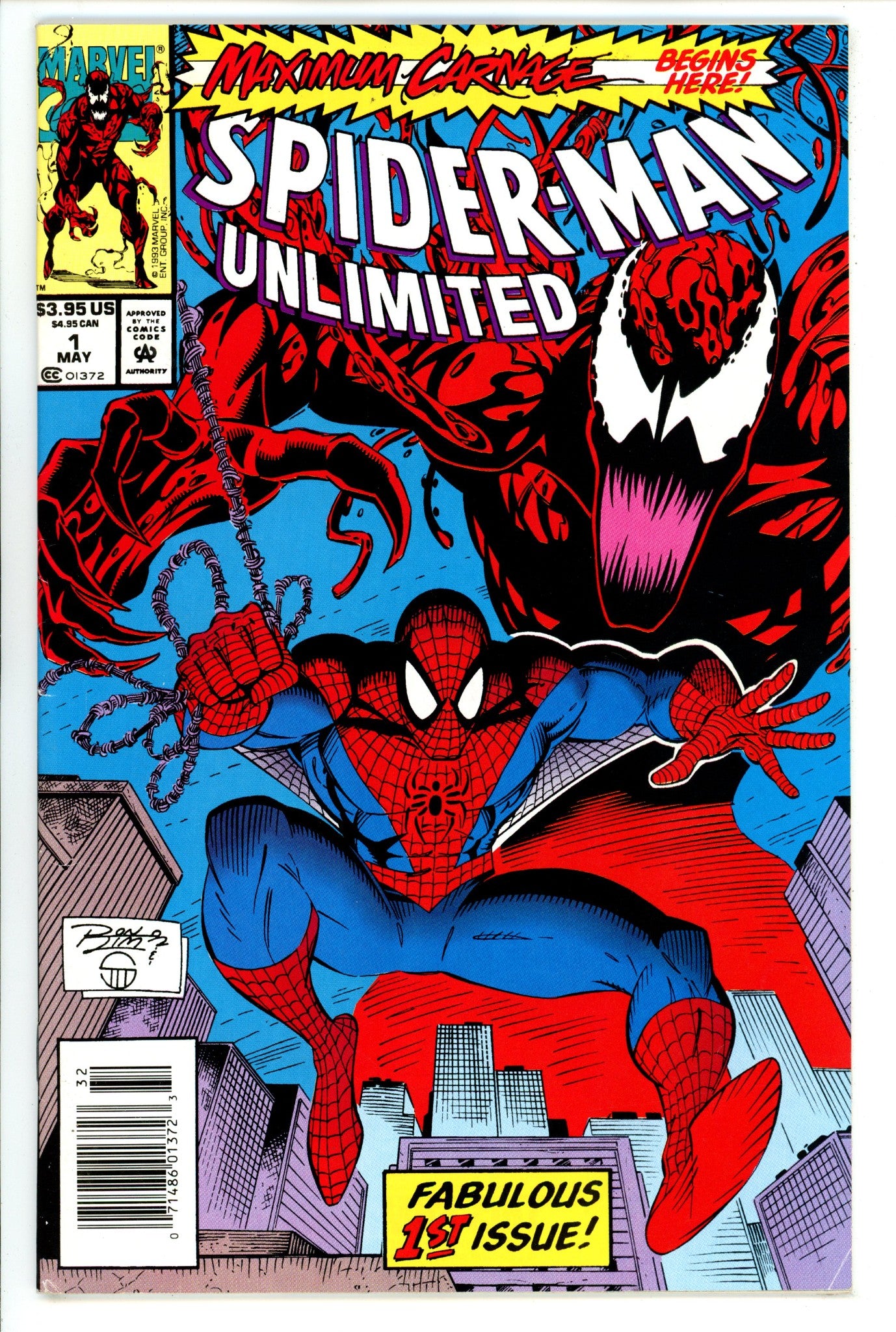 Spider-Man Unlimited Vol 1 1 FN/VF (7.0) (1993) Newsstand 