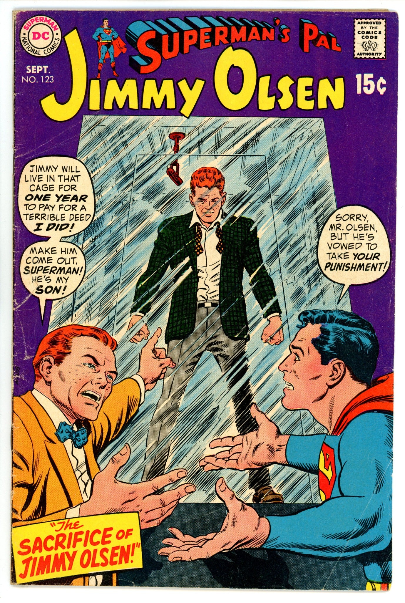 Superman's Pal, Jimmy Olsen 123 VG+ (4.5) (1969) 