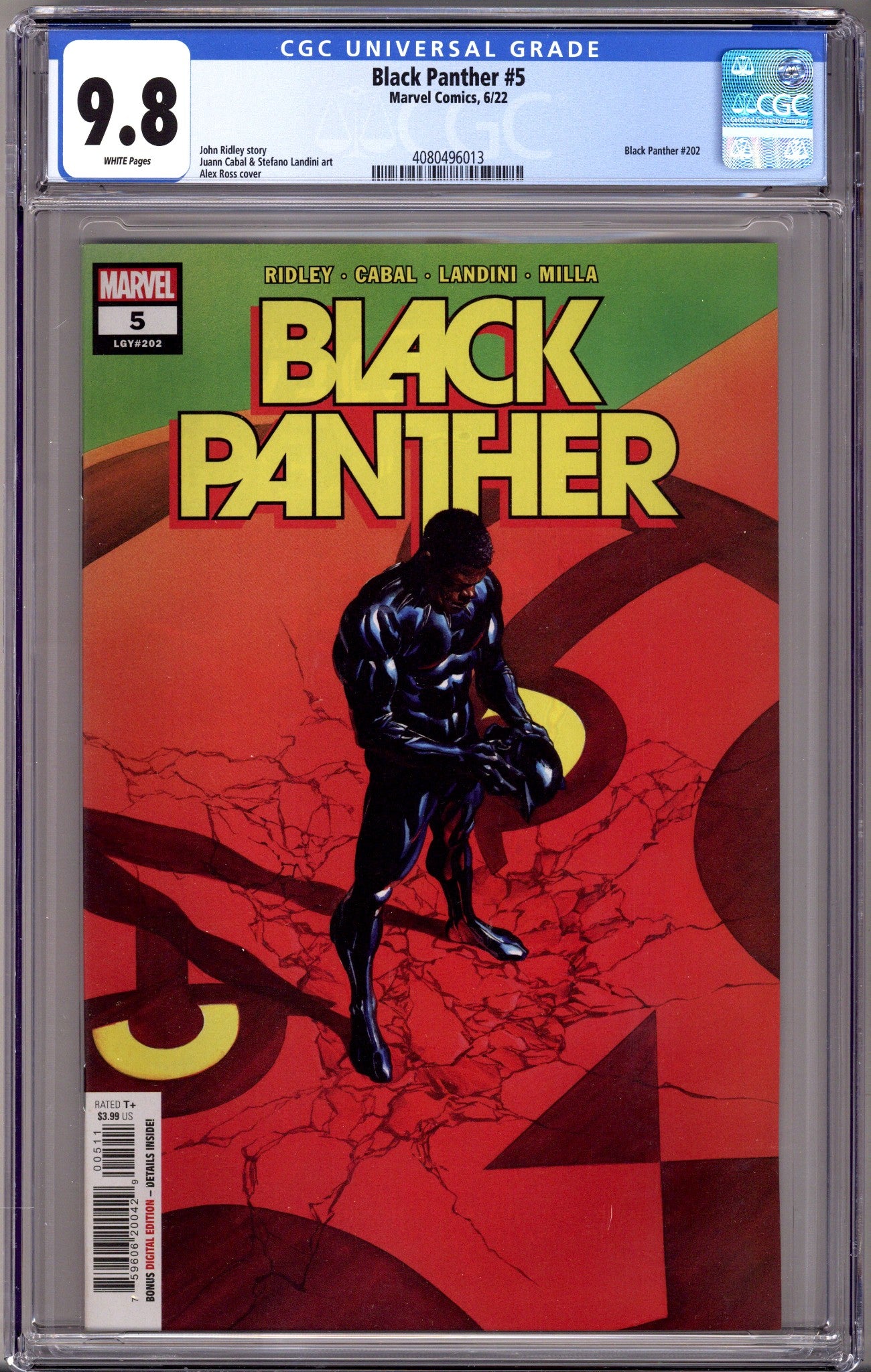 Black Panther Vol 8 5 (202) CGC 9.8 (NM/M) (2022) 