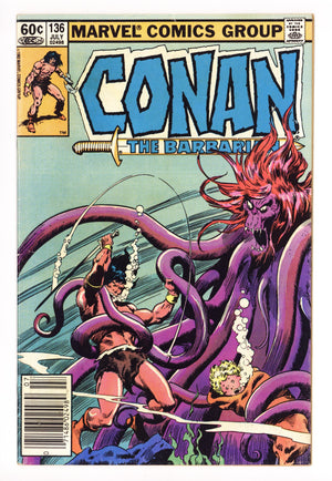 Conan the Barbarian Vol 1 136 Low Grade (1982) Newsstand