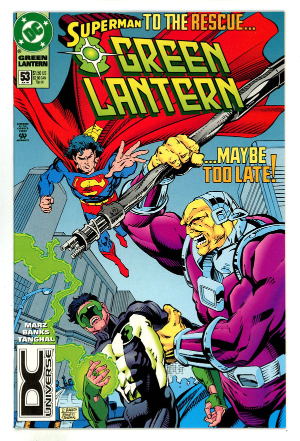 Green Lantern Vol 3 53 NM- (9.2) (1994) DC Universe Logo