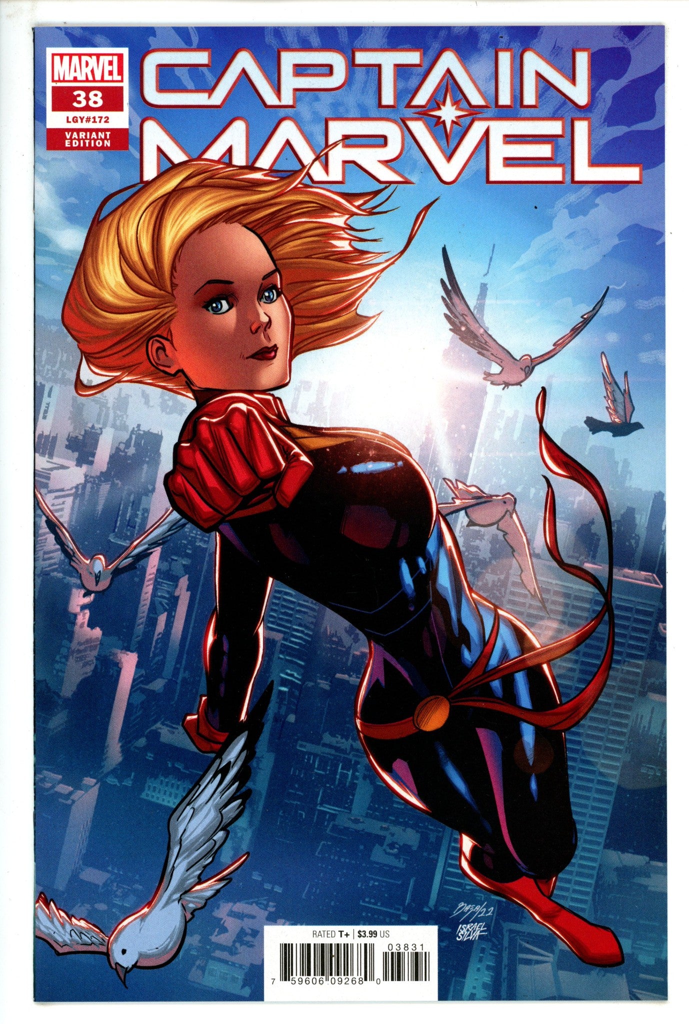 Captain Marvel Vol 11 38 (172) High Grade (2022) Bazaldua Variant 